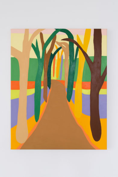 Belgian Forest at Dusk in Technicolor Striping