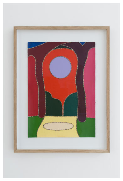 Forest Canopy at Dusk (Mini La Lune Lavande Study with Flowers) 