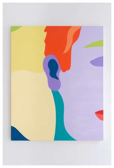 Lavender Demi-Visage (Cheveux Orange)