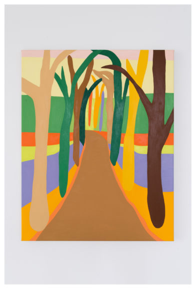 Belgian Forest at Dusk in Technicolor Striping