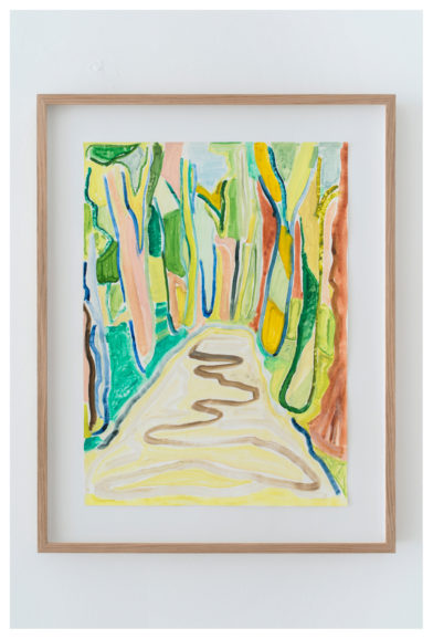 Forest Canopy at Pontagny, France (Bourgogne, watercolor #2)