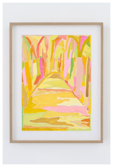 Forest Canopy at Pontagny, France (Bourgogne, watercolor #5)