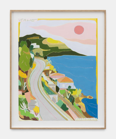 Midday View of Coast and Village at Giardino Esotica Pallanca (Bordighera, Italie)