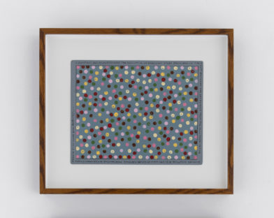 COUNTING 343 COLOURED DOTS FOR COUNTING 49 BAREFOOT STEPS FROM AND TO THE TENT EACH DAY FOR SEVEN DAYS FROM THE FULL MOON TO THE SUMMER SOLSTICE. A 21 DAY WALK 21 NIGHTS CAMPING MERCANTOUR ALPES-MARITIMES France 1-21 JUNE 2011.